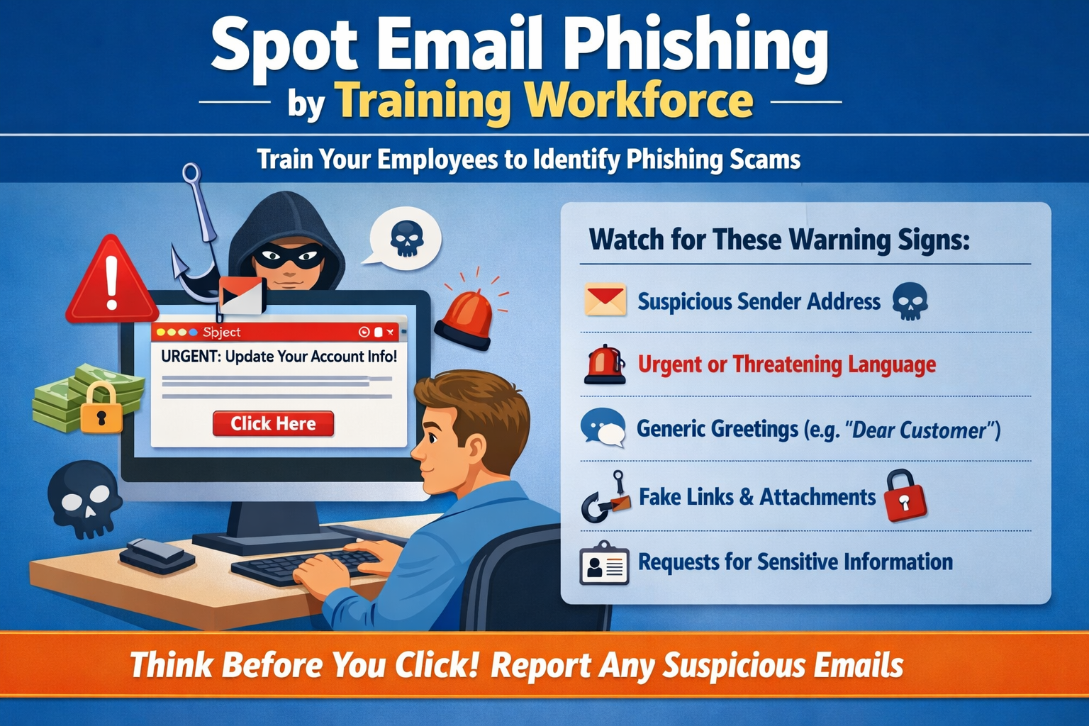 Spot Email Phishing  by Training Workforce-1